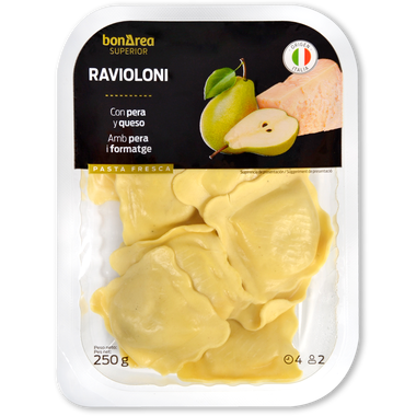 Ravioloni con pera y queso 250 g