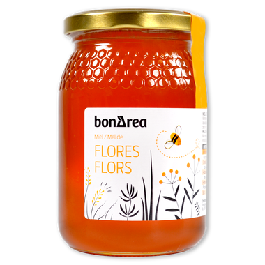 Miel de flores bote de cristal 500 g