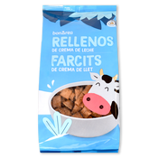 Cereales de maíz y arroz rellenos de leche