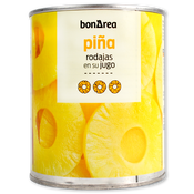 Pinya a rodanxes amb el seu suc