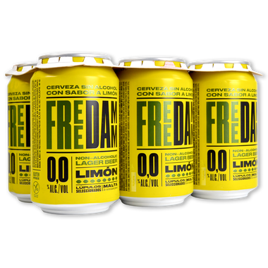 Cerveza en lata Free DAMM 33cl - pack 6uds. 198 cl