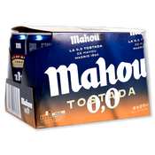 Cervesa sense alcohol 0,0 Mahou torrada paq. de 8 u. de 25 cl