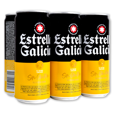 Cerveza La Estrella de Galicia pack 6 botellas de 33 cl. 198 cl